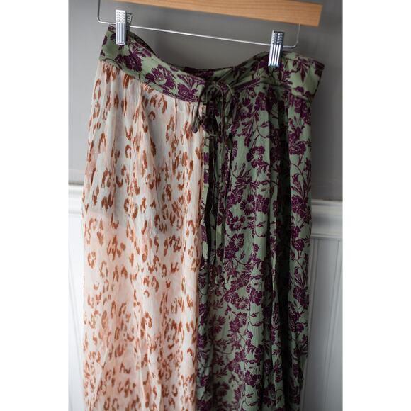 Free People Oasis Printed Maxi Skort Skirt 6 NEW - Picture 5 of 5